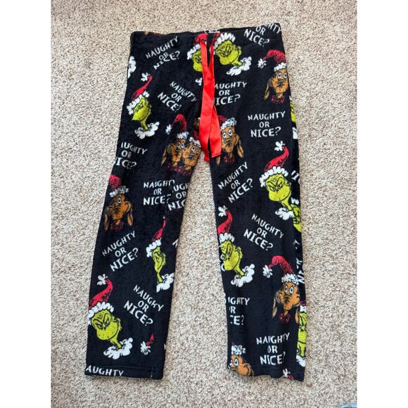 THE GRINCH Fleece Christmas PJ/Lounge pants; Snoopy & Snowflakes,Women's Large. - Picture 6 of 9